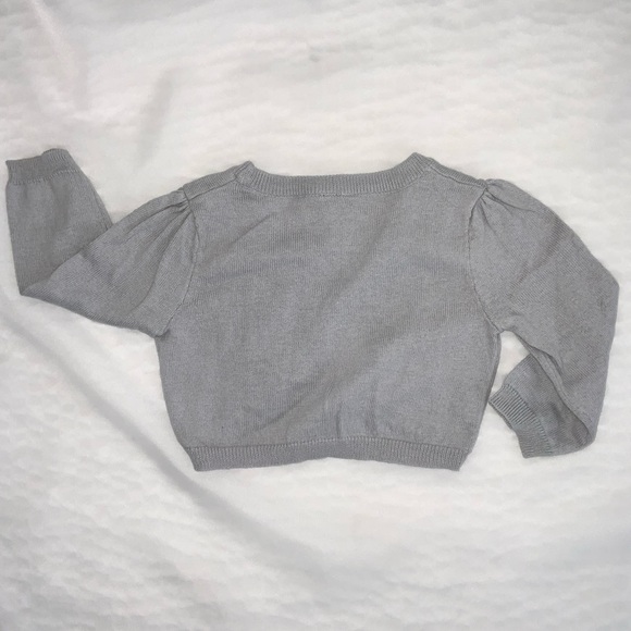 Girl’s Gray Cardigan Size 12 months - Picture 3 of 3